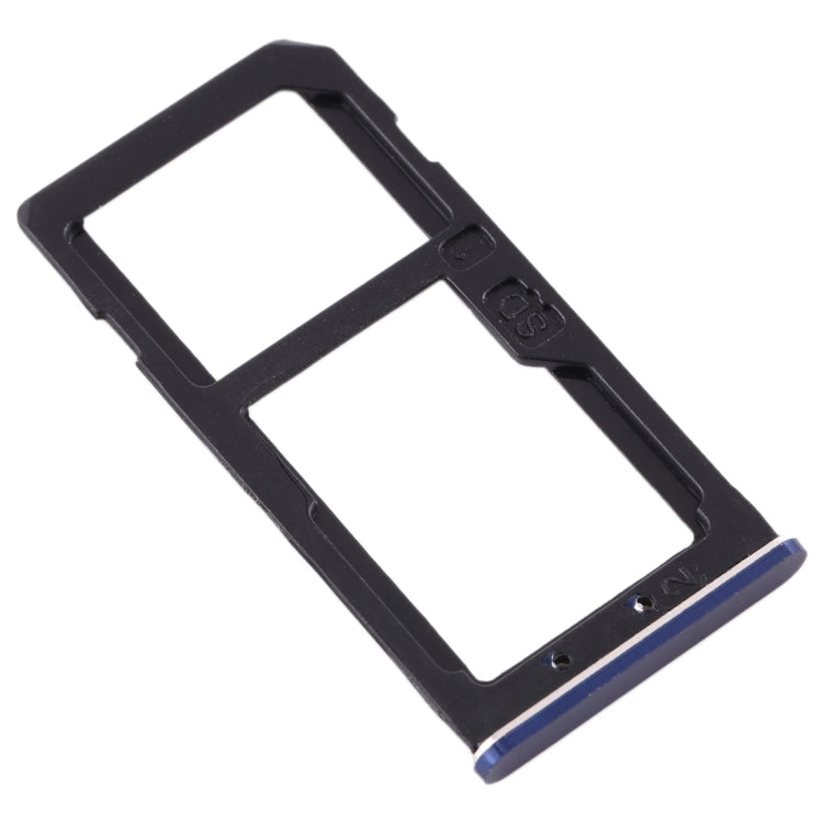 SIM Card Tray + SIM Card Tray / Micro SD Card Tray for Nokia 6 TA-1000 TA-1003 TA-1021 TA-1025 TA-1033 TA-1039 (Blue) - Card Tray by buy2fix | Online Shopping UK | buy2fix