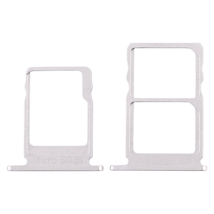 SIM Card Tray + SIM Card Tray + Micro SD Card Tray for Nokia 5 / N5 TA-1024 TA-1027 TA-1044 TA-1053 (White) - Card Tray by buy2fix | Online Shopping UK | buy2fix