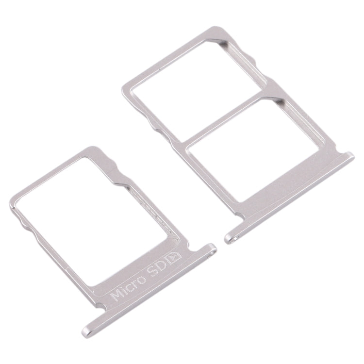 SIM Card Tray + SIM Card Tray + Micro SD Card Tray for Nokia 5 / N5 TA-1024 TA-1027 TA-1044 TA-1053 (White) - Card Tray by buy2fix | Online Shopping UK | buy2fix