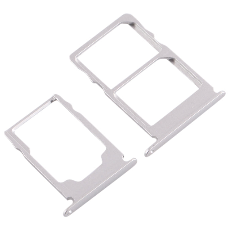 SIM Card Tray + SIM Card Tray + Micro SD Card Tray for Nokia 3.1 TA-1049 TA-1057 TA-1063 TA-1070 (White) - Card Tray by buy2fix | Online Shopping UK | buy2fix