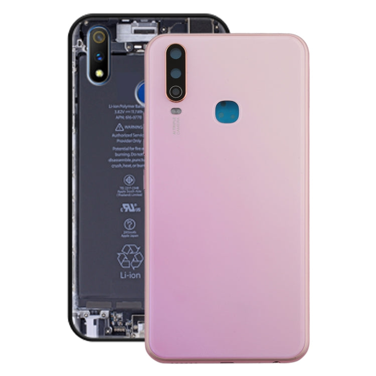 For Vivo Y3 Battery Back Cover with Camera Lens (Pink) - Back Cover by buy2fix | Online Shopping UK | buy2fix