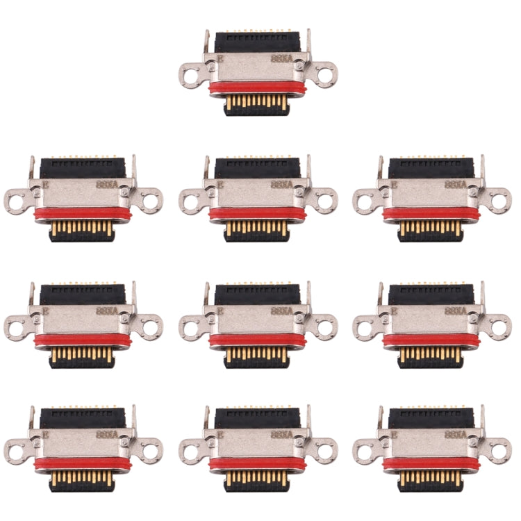 For OPPO Find X 10pcs Charging Port Connector - Single Tail Connector by buy2fix | Online Shopping UK | buy2fix