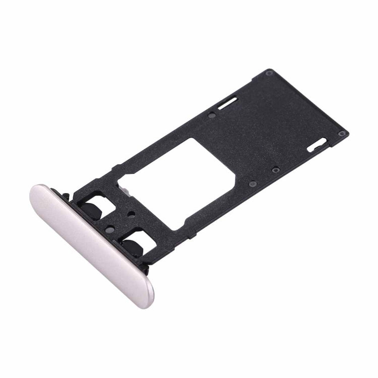 for Sony Xperia XZs (Dual SIM Version) SIM & Micro SD / SIM Card Tray(Silver) by buy2fix