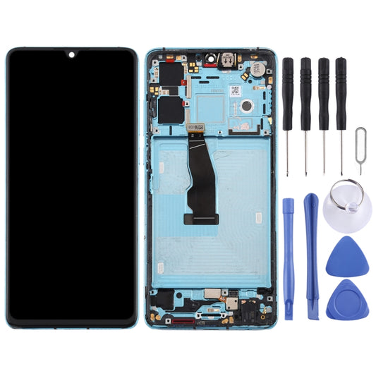 Original OLED LCD Screen for Huawei P30 Digitizer Full Assembly with Frame(Twilight) by buy2fix