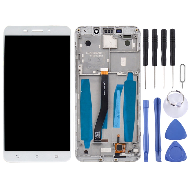 OEM LCD Screen for Asus ZenFone 3 Laser ZC551KL Z01BD Digitizer Full Assembly with Frame(White) - LCD Screen by buy2fix | Online Shopping UK | buy2fix