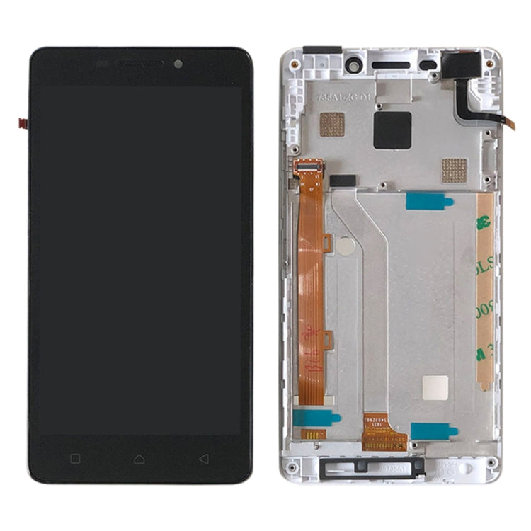 OEM LCD Screen for Lenovo Vibe P1m P1ma40 P1mc50 Digitizer Full Assembly with Frame (White) - LCD Screen by buy2fix | Online Shopping UK | buy2fix