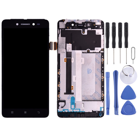 OEM LCD Screen for Lenovo S90 S90-T S90-U S90-A Digitizer Full Assembly with Frame (Black) by buy2fix