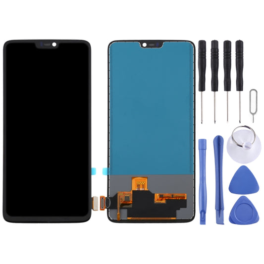 For OnePlus 6 A6000 TFT Material LCD Screen and Digitizer Full Assembly (Black) - LCD Screen by buy2fix | Online Shopping UK | buy2fix