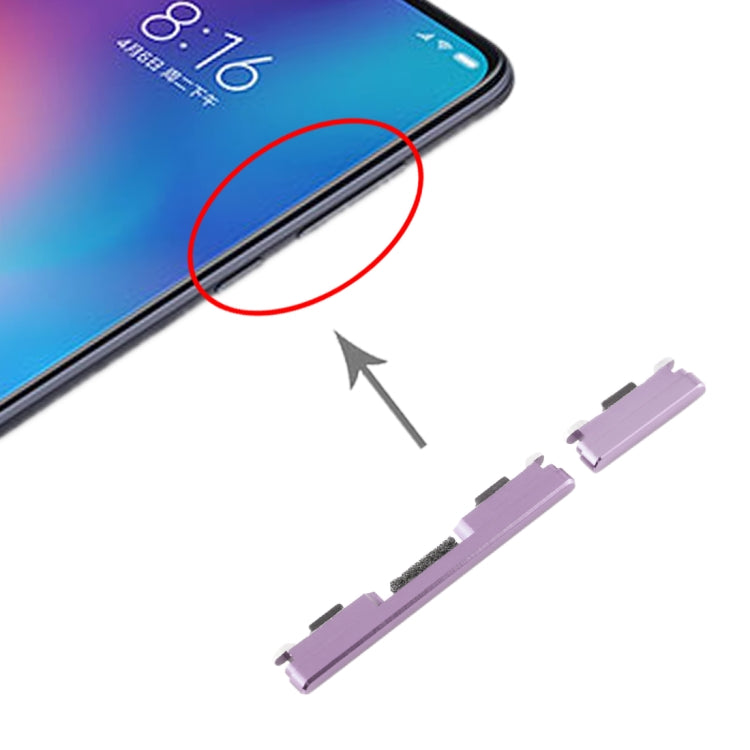 Side Keys for Xiaomi Mi 9(Purple) by buy2fix