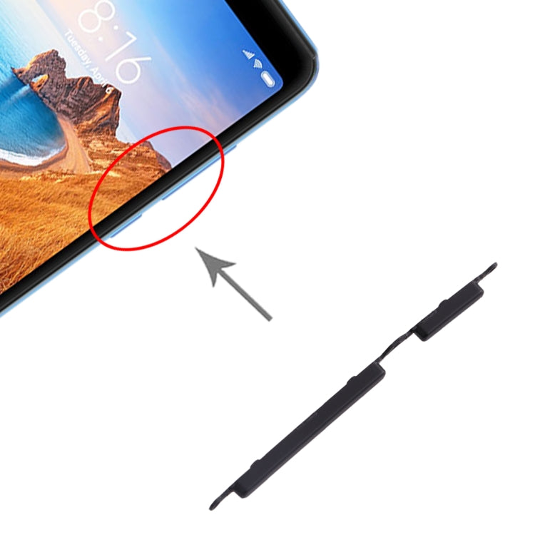 Side Keys for Xiaomi Redmi 7A(Black) by buy2fix