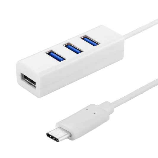 Portable USB-C / Type-C Male to 4 USB Ports Female HUB Adapter by buy2fix