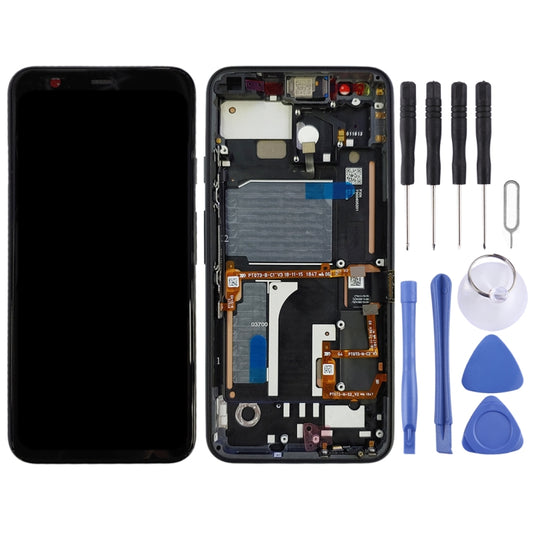 Original LCD Screen for Google Pixel 4 Digitizer Full Assembly with Frame (Black) by buy2fix