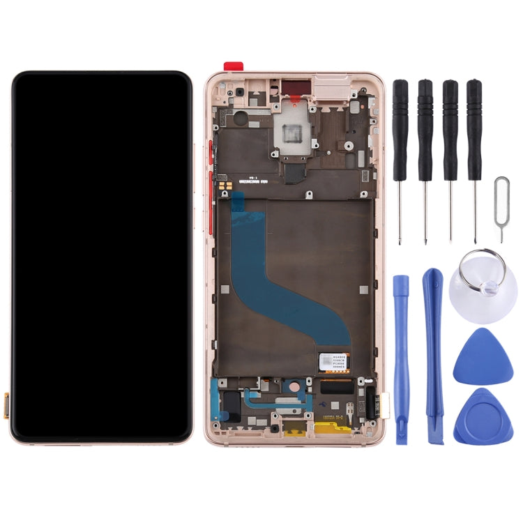 OLED LCD Screen for Xiaomi Redmi K20 / Redmi K20 Pro / 9T Pro Digitizer Full Assembly with Frame(Gold) - LCD Screen by buy2fix | Online Shopping UK | buy2fix