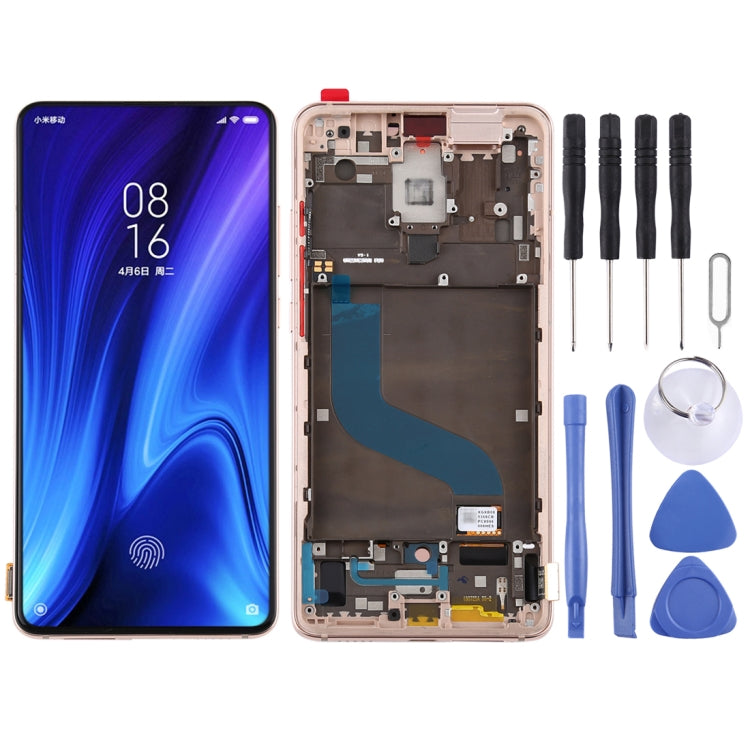 OLED LCD Screen for Xiaomi Redmi K20 / Redmi K20 Pro / 9T Pro Digitizer Full Assembly with Frame(Gold) - LCD Screen by buy2fix | Online Shopping UK | buy2fix