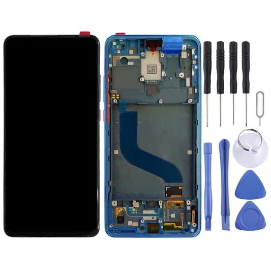 OLED LCD Screen for Xiaomi Redmi K20 / Redmi K20 Pro / 9T Pro Digitizer Full Assembly with Frame(Blue) by buy2fix