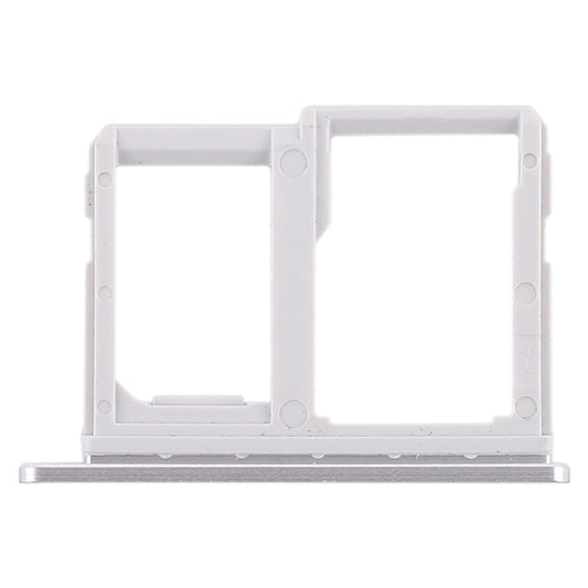 SIM Card Tray + Micro SD Card Tray for LG Q6 / M700 / M700N / G6 Mini (Silver) by buy2fix