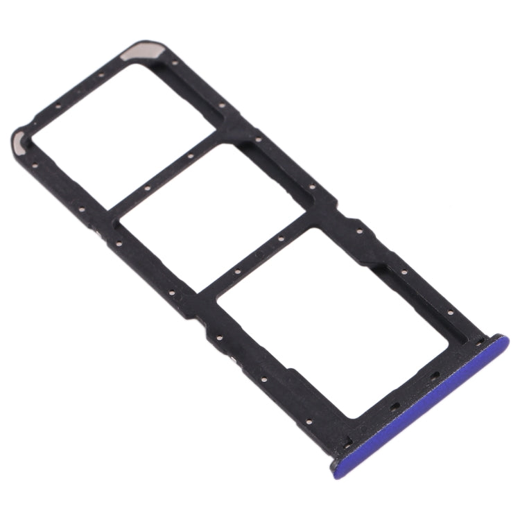 For OPPO Realme X2 SIM Card Tray + SIM Card Tray + Micro SD Card Tray (Purple) - Card Tray by buy2fix | Online Shopping UK | buy2fix