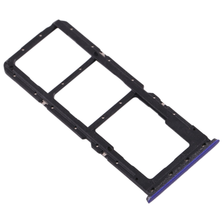 For OPPO Realme X2 SIM Card Tray + SIM Card Tray + Micro SD Card Tray (Purple) - Card Tray by buy2fix | Online Shopping UK | buy2fix