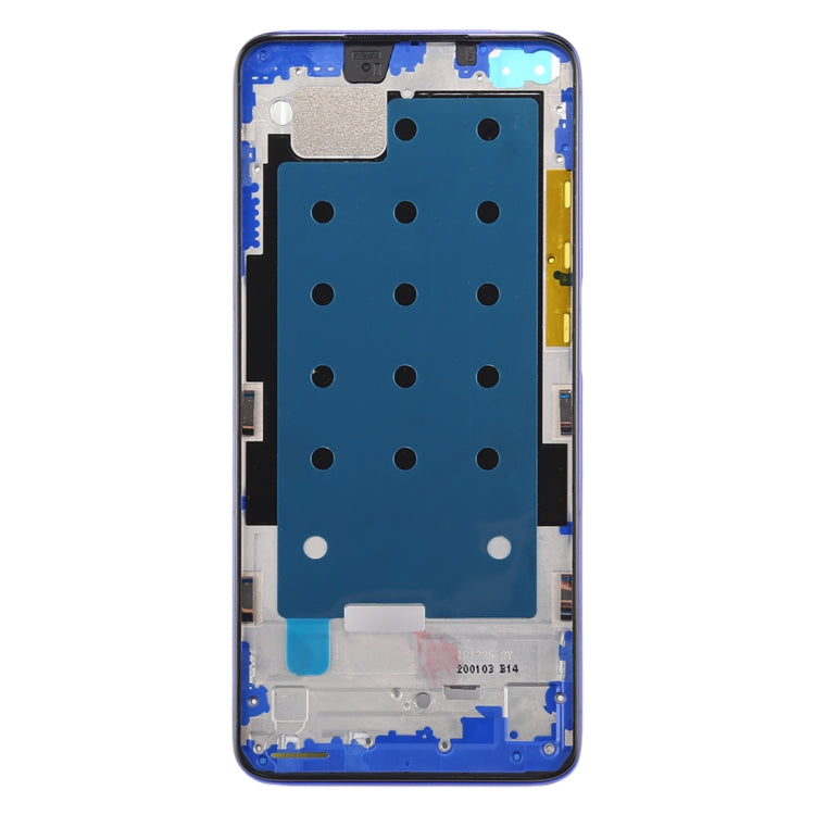 Front Housing LCD Frame Bezel Plate for Xiaomi Redmi K30 5G (Blue) - Frame Bezel Plate by buy2fix | Online Shopping UK | buy2fix