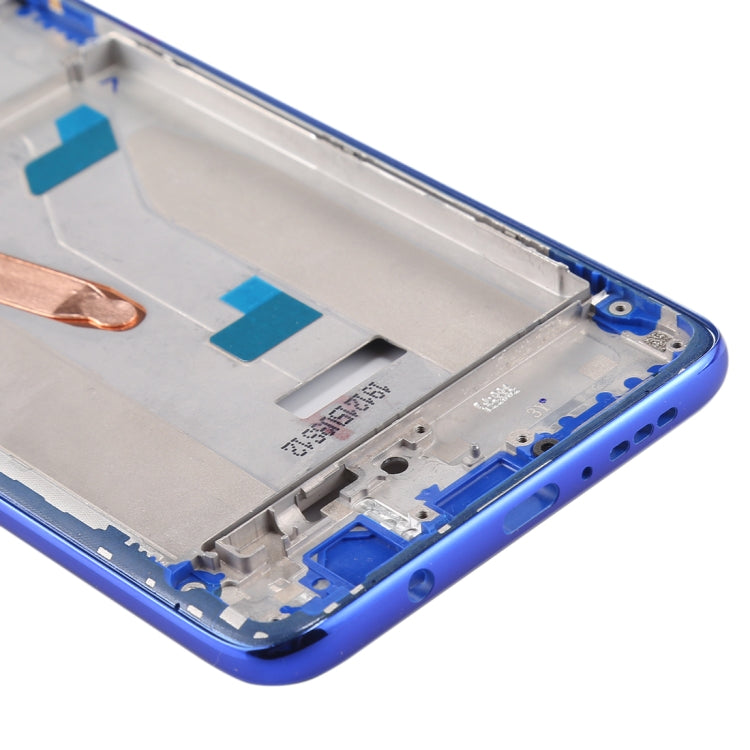 Front Housing LCD Frame Bezel Plate for Xiaomi Redmi K30 5G (Blue) - Frame Bezel Plate by buy2fix | Online Shopping UK | buy2fix