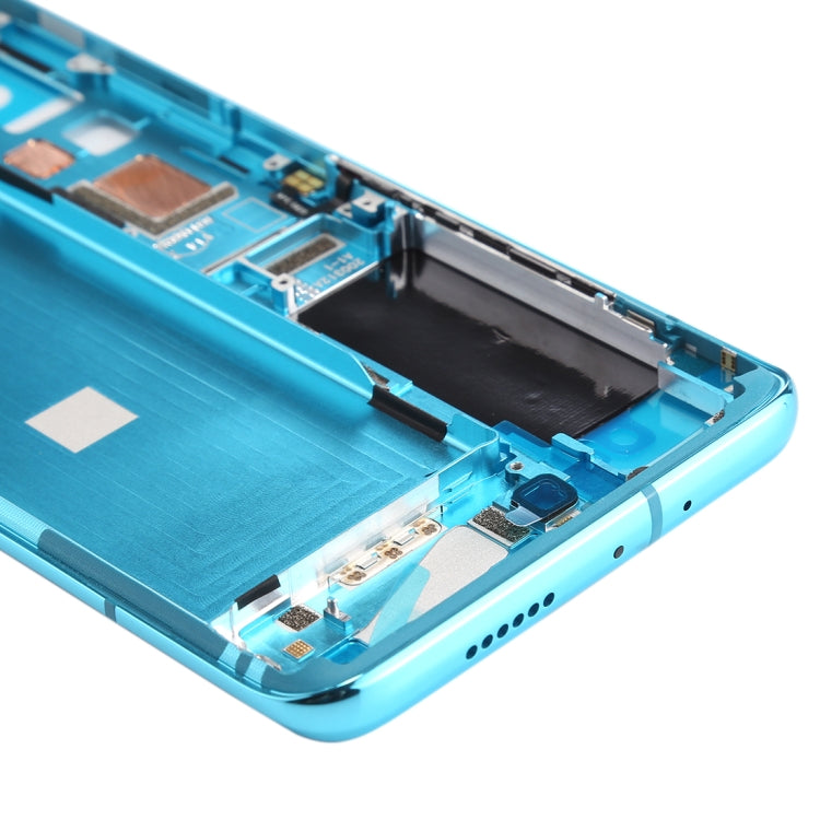 Front Housing LCD Frame Bezel Plate for Xiaomi Mi 10 5G / Mi 10 Pro 5G(Blue) - Frame Bezel Plate by buy2fix | Online Shopping UK | buy2fix