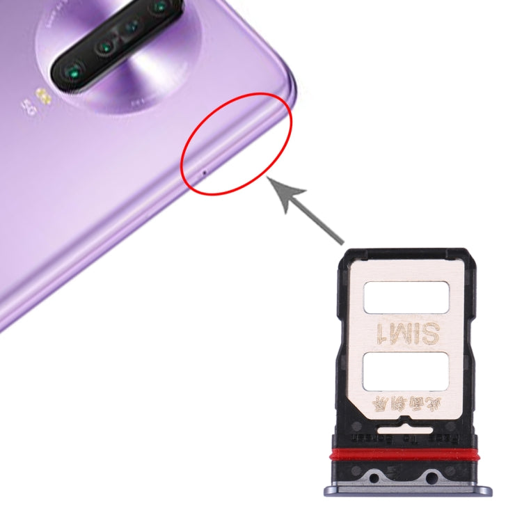 SIM Card Tray + SIM Card Tray for Xiaomi Redmi K30 Pro(Black) - Card Tray by buy2fix | Online Shopping UK | buy2fix