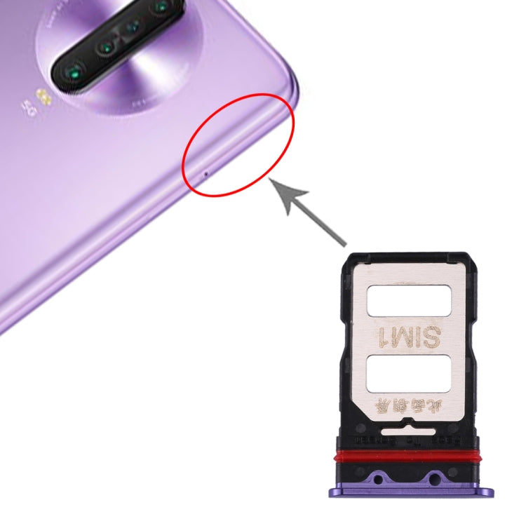 SIM Card Tray + SIM Card Tray for Xiaomi Redmi K30 Pro(Purple) - Card Tray by buy2fix | Online Shopping UK | buy2fix
