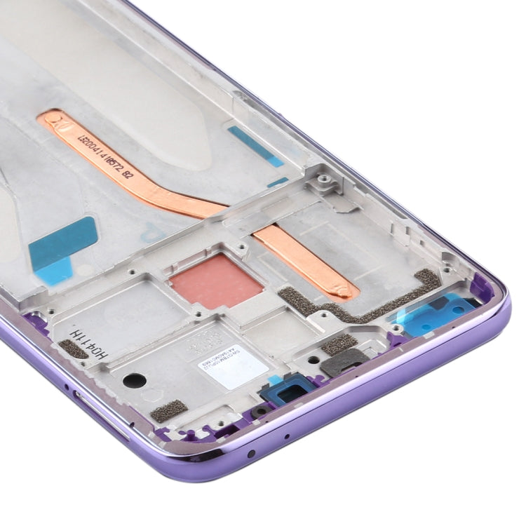 Front Housing LCD Frame Bezel Plate for Xiaomi Redmi K30, 4G Version (Purple) - Frame Bezel Plate by buy2fix | Online Shopping UK | buy2fix