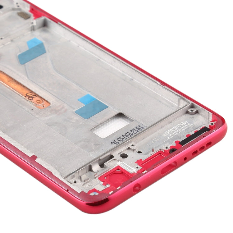 Front Housing LCD Frame Bezel Plate for Xiaomi Redmi K30, 4G Version(Red) - Frame Bezel Plate by buy2fix | Online Shopping UK | buy2fix