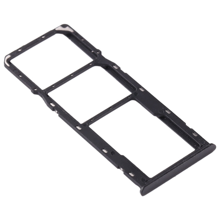 For OPPO Realme 5 SIM Card Tray + SIM Card Tray + Micro SD Card Tray (Black) - Card Tray by buy2fix | Online Shopping UK | buy2fix