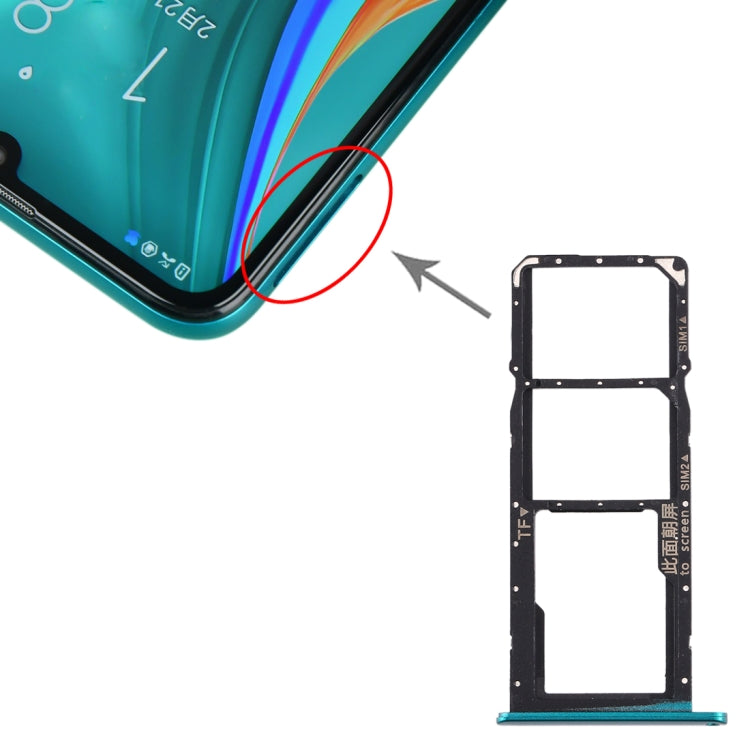 SIM Card Tray + SIM Card Tray + Micro SD Card Tray for Huawei Enjoy 10e / Honor Play 9A (Green) by buy2fix