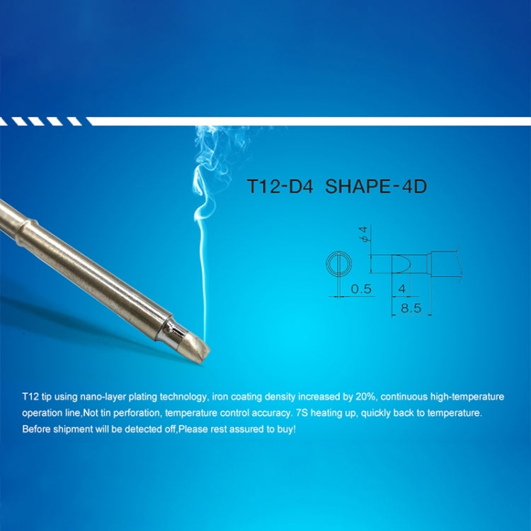 QUICKO T12-D4 Lead-free Soldering Iron Tip - Soldering Iron Tip by Quicko | Online Shopping UK | buy2fix