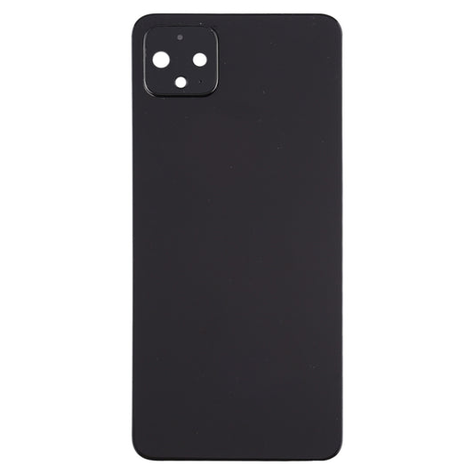 Battery Back Cover with Camera Lens Cover for Google Pixel 4(Black) by buy2fix