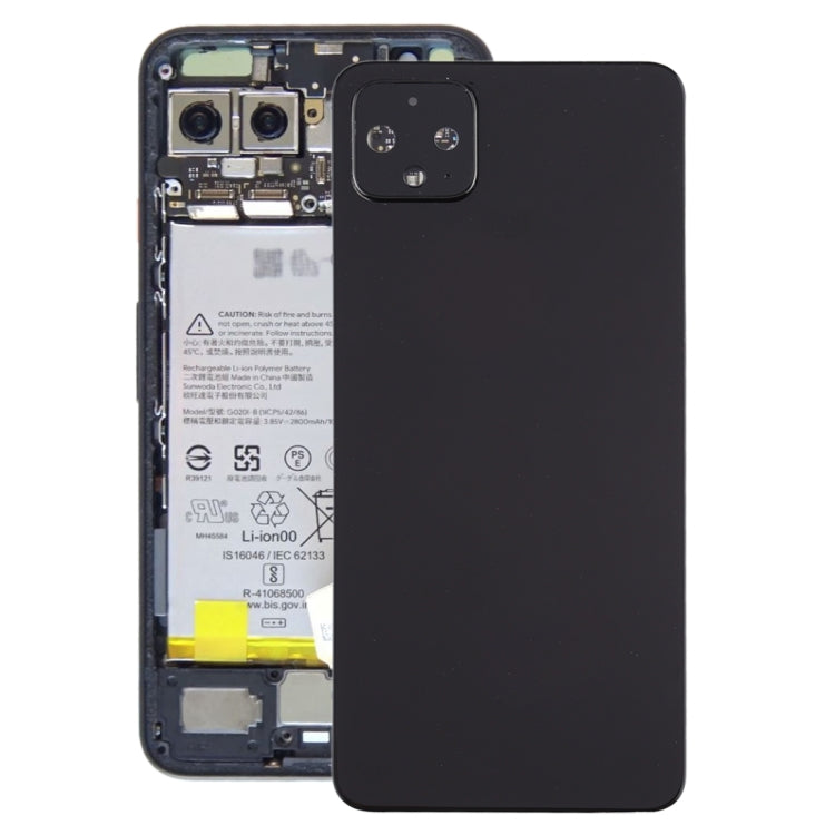 Battery Back Cover with Camera Lens Cover for Google Pixel 4XL(Black) - Back Cover by buy2fix | Online Shopping UK | buy2fix