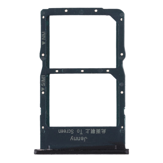 SIM Card Tray + NM Card Tray for Huawei Nova 6 SE (Black) by buy2fix