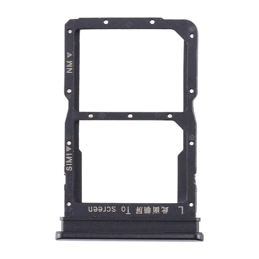 SIM Card Tray + NM Card Tray for Huawei Honor 20 Lite (Black) by buy2fix