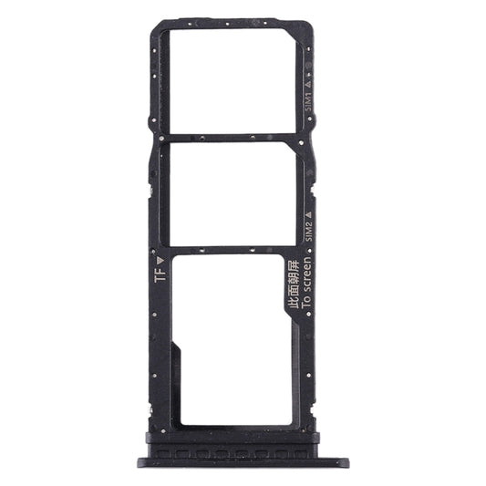 SIM Card Tray + SIM Card Tray + Micro SD Card Tray for Huawei Honor Play 4T (Black) by buy2fix