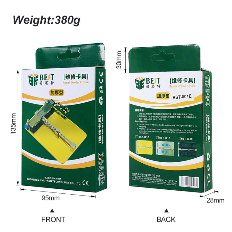 BST- 001C Stainless Steel Circuit Board soldering desoldering PCB Repair Holder Fixtures Cell Phone Repair Tool(Gold) by BEST