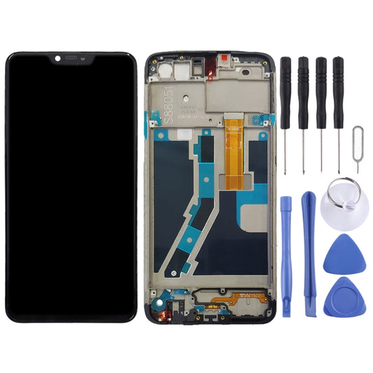 TFT LCD Screen for OPPO A5 / A3s Digitizer Full Assembly with Frame (Black) by buy2fix