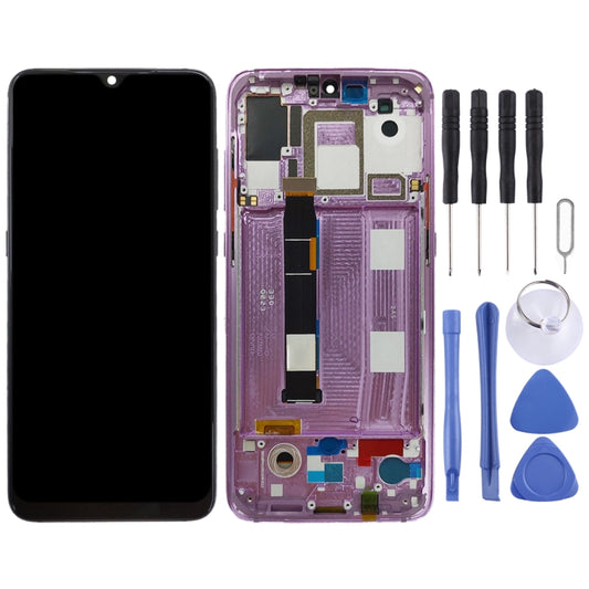 Original AMOLED LCD Screen for Xiaomi Mi 9 Digitizer Full Assembly with Frame(Pink) by buy2fix