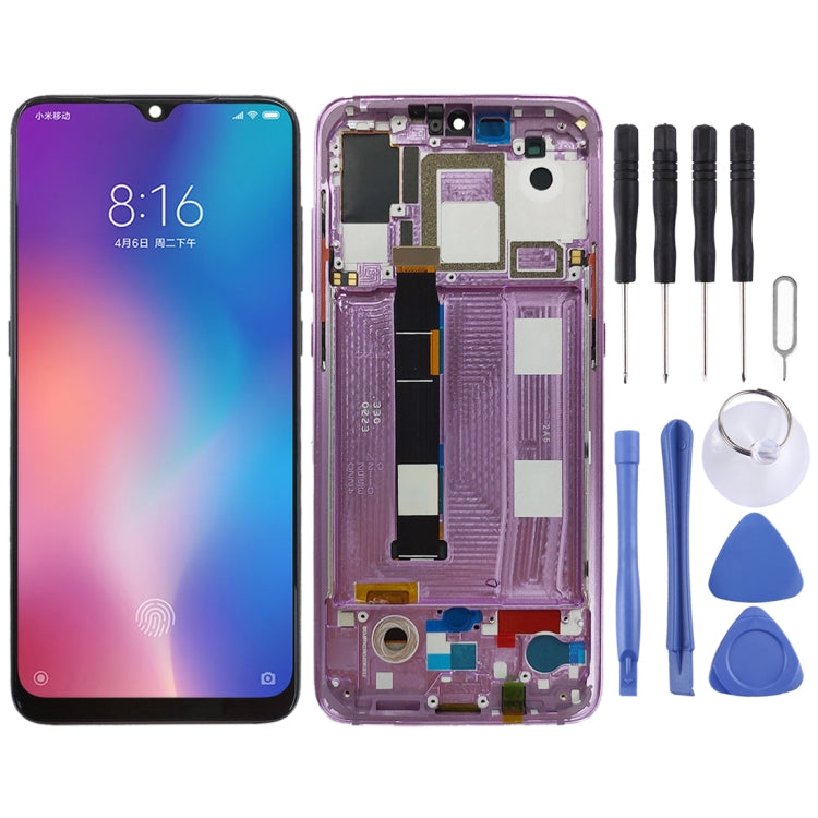 Original AMOLED LCD Screen for Xiaomi Mi 9 Digitizer Full Assembly with Frame(Pink) - LCD Screen by buy2fix | Online Shopping UK | buy2fix