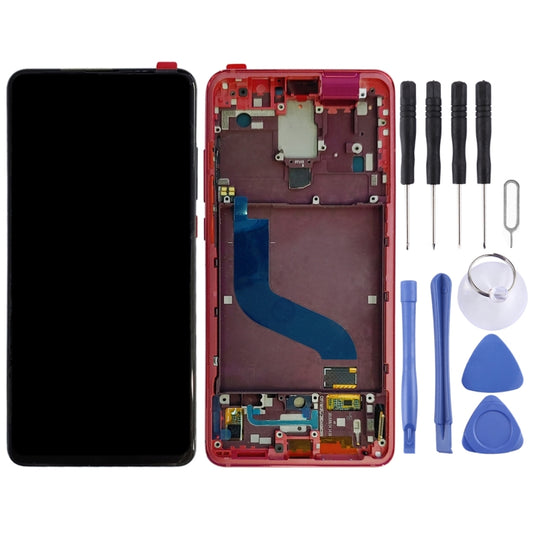 Original AMOLED LCD Screen for Xiaomi 9T Pro / Redmi K20 Pro / Redmi K20 Digitizer Full Assembly with Frame(Red) by buy2fix