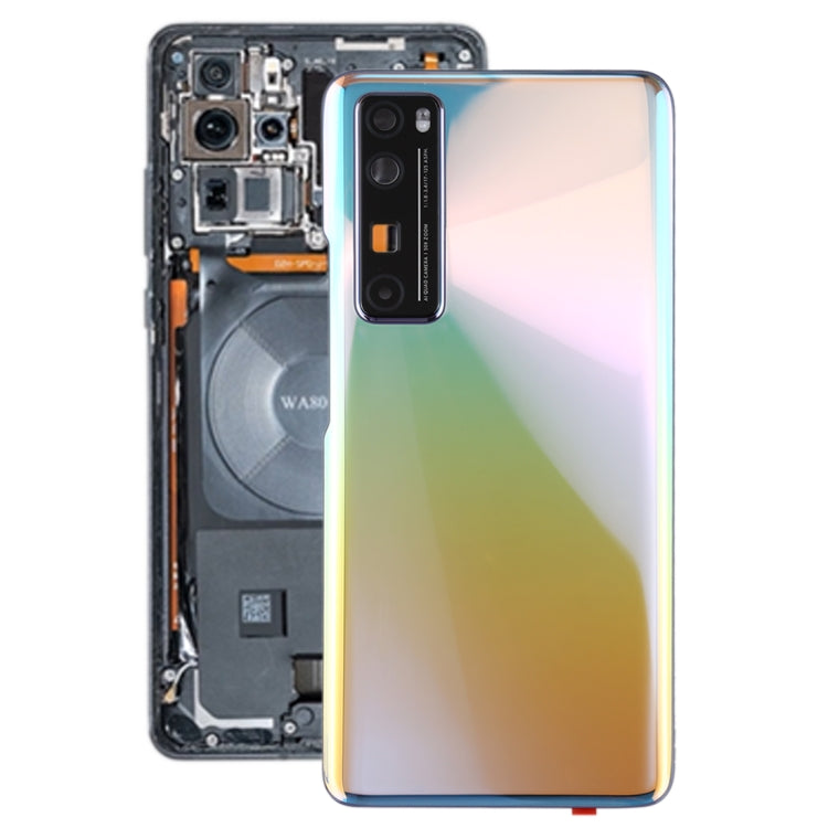 Original Battery Back Cover with Camera Lens Cover for Huawei Nova 7 Pro 5G(Silver) - Back Cover by buy2fix | Online Shopping UK | buy2fix