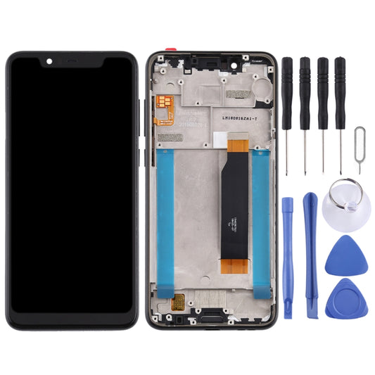 LCD Screen and Digitizer Full Assembly with Frame for Nokia 5.1 Plus / X5 / TA-1102 TA-1105 TA-1108 TA-1109 TA-1112 TA-1120 TA-1199(Black) by buy2fix