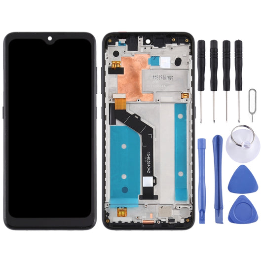 TFT LCD Screen for Nokia 7.2 TA-1196 Digitizer Full Assembly with Frame (Black) - LCD Screen by buy2fix | Online Shopping UK | buy2fix