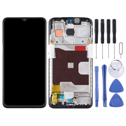 Original LCD Screen for OPPO Reno Z Digitizer Full Assembly with Frame (Black) - LCD Screen by buy2fix | Online Shopping UK | buy2fix