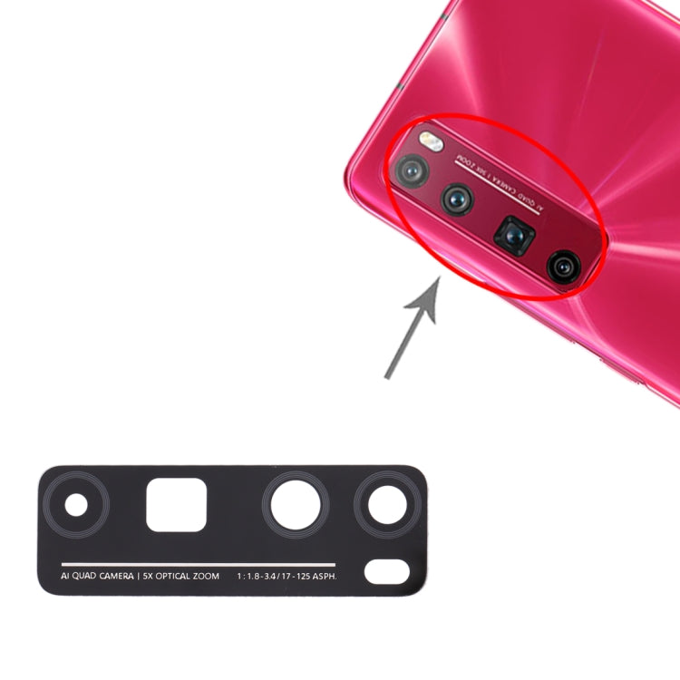 For Huawei Nova 7 Pro 5G 10pcs Back Camera Lens (Black) - Camera Series by buy2fix | Online Shopping UK | buy2fix