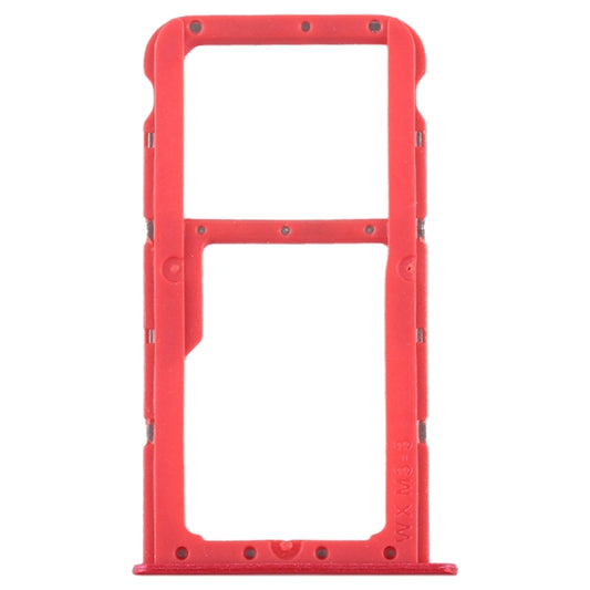 SIM Card Tray + SIM Card Tray / Micro SD Card Tray for Huawei Honor Play 7X (Red) by buy2fix