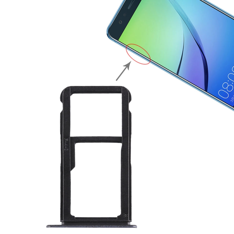 SIM Card Tray + SIM Card Tray / Micro SD Card Tray for Huawei Nova Lite (Blue) by buy2fix