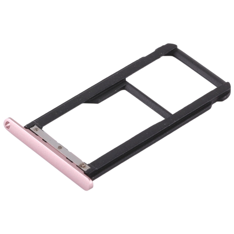 SIM Card Tray + SIM Card Tray / Micro SD Card Tray for Huawei Enjoy 6s (Pink) - Card Socket by buy2fix | Online Shopping UK | buy2fix